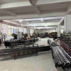 Electric bed frames on the final assembly line