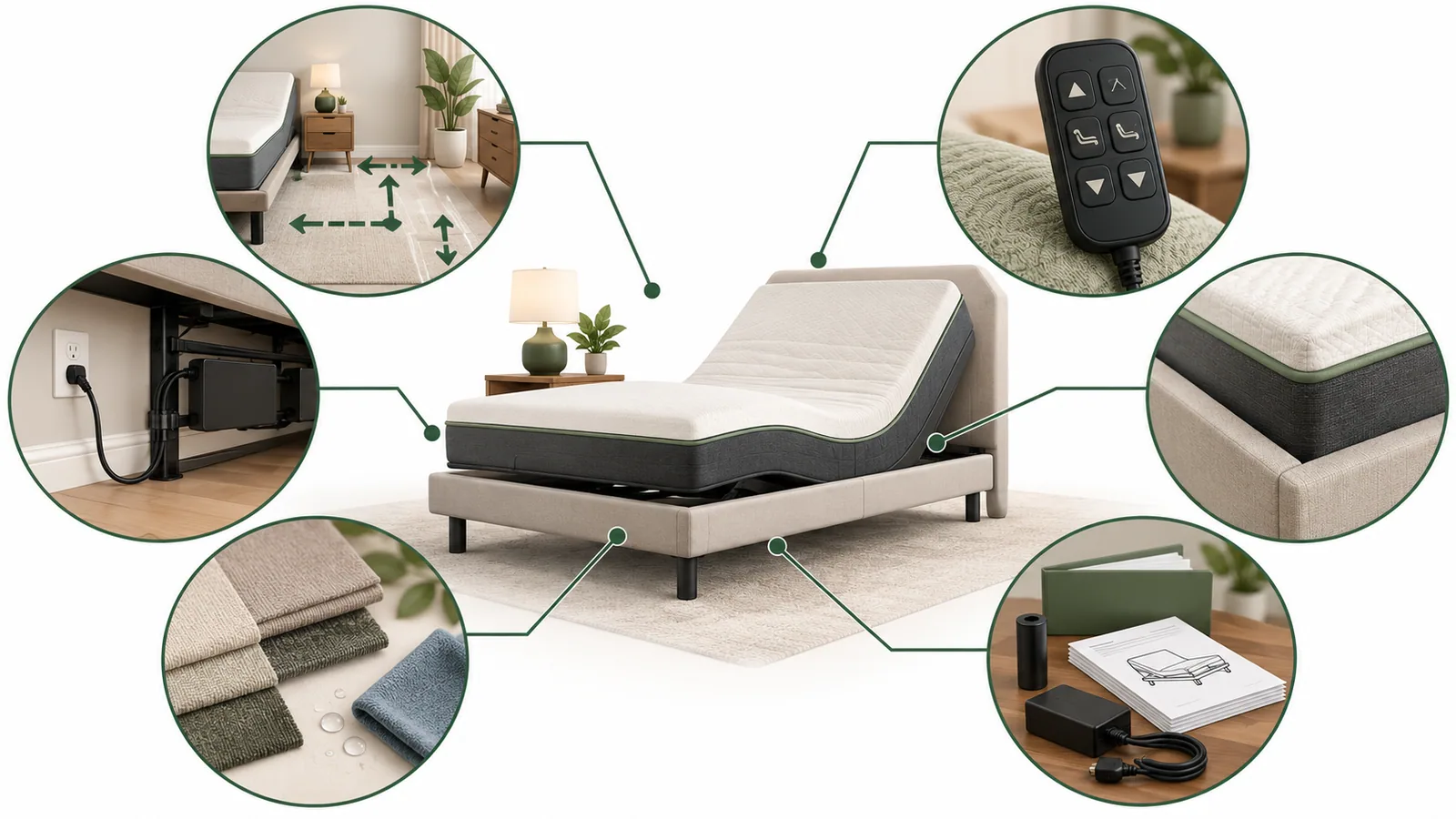 AI-generated procurement checkpoints for a generic senior-living adjustable sleep system