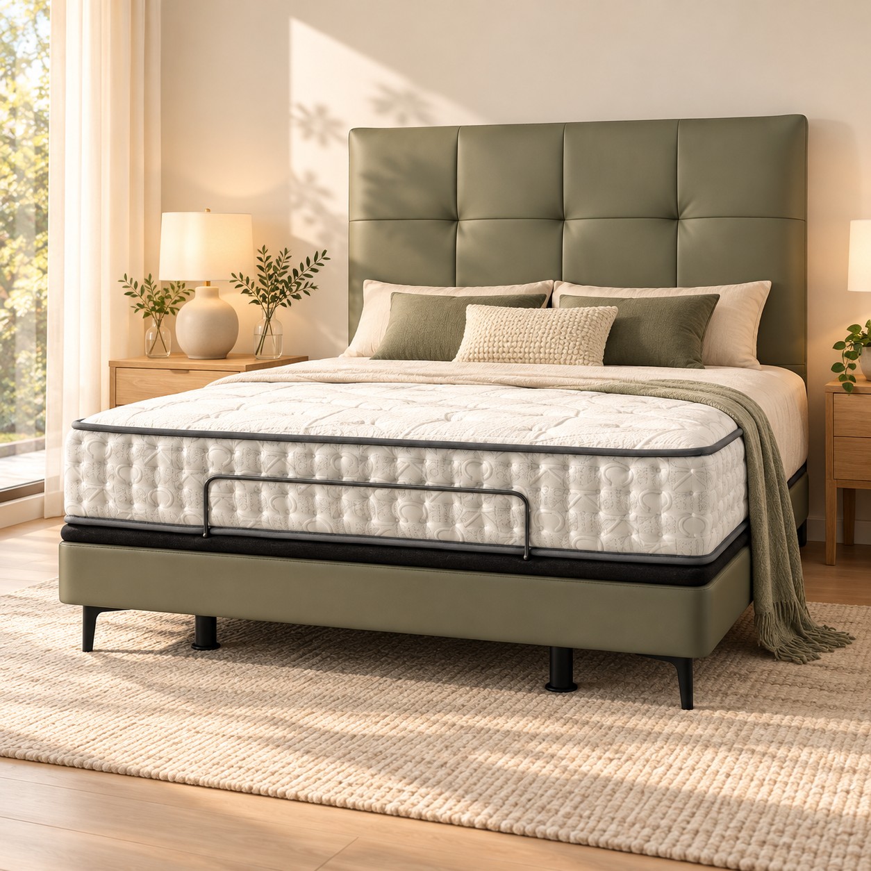 KR004 Natural Latex Smart Adjustable Bed
